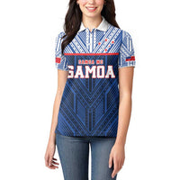 Custom Rugby Toa Samoa Women Polo Shirt Samoa mo Samoa Island Warrior Pride - Polynesian Pride