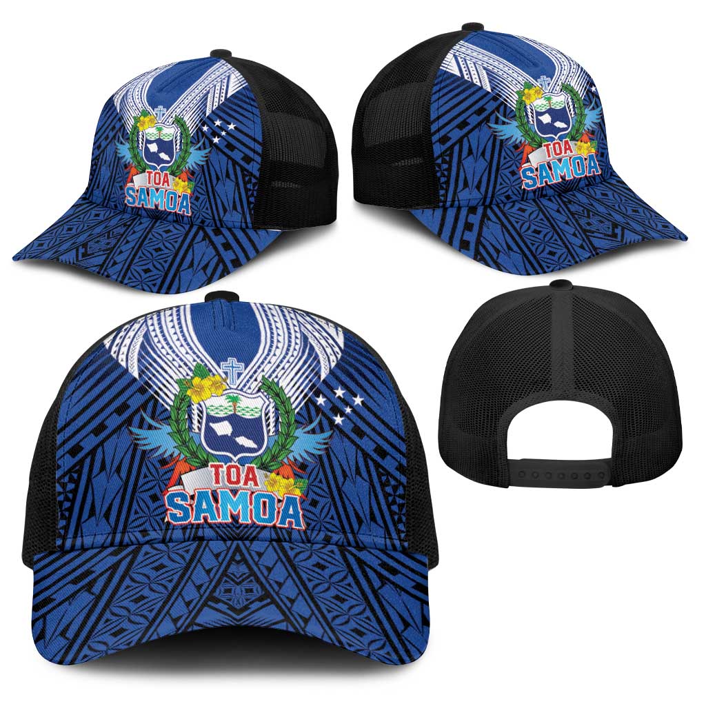 Toa Samoa Rugby Baseball Net Cap Samoa mo Samoa Strength in Tatau - Polynesian Pride