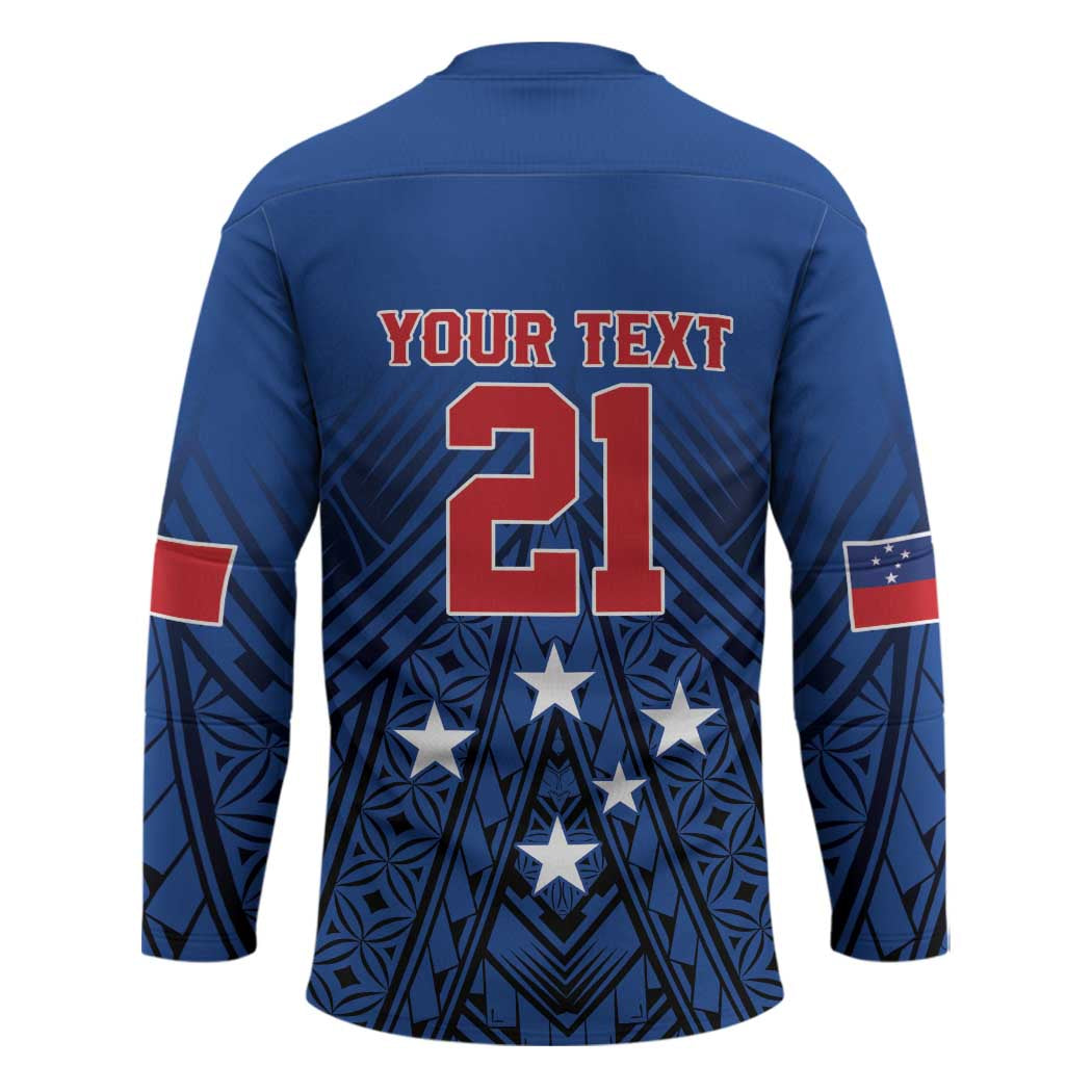 Custom Rugby Toa Samoa Hockey Jersey Samoa mo Samoa Strength in Tatau - Polynesian Pride