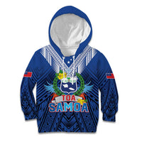 Custom Rugby Toa Samoa Kid Hoodie Samoa mo Samoa Strength in Tatau - Polynesian Pride