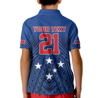Custom Rugby Toa Samoa Kid Polo Shirt Samoa mo Samoa Strength in Tatau LT9 - Polynesian Pride