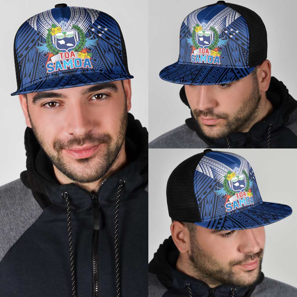 Toa Samoa Rugby Mesh Trucker Cap Samoa mo Samoa Strength in Tatau - Polynesian Pride