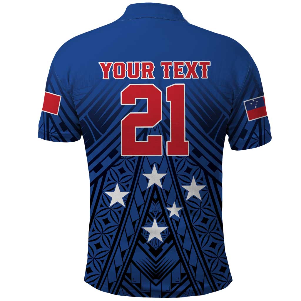 Custom Rugby Toa Samoa Polo Shirt Samoa mo Samoa Strength in Tatau - Polynesian Pride