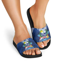 Rugby Toa Samoa Slide Sandals Samoa mo Samoa Strength in Tatau - Polynesian Pride