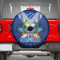 Rugby Toa Samoa Spare Tire Cover Samoa mo Samoa Strength in Tatau LT9 - Polynesian Pride