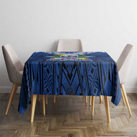 Rugby Toa Samoa Tablecloth Samoa mo Samoa Strength in Tatau - Polynesian Pride