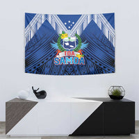 Rugby Toa Samoa Tapestry Samoa mo Samoa Strength in Tatau - Polynesian Pride