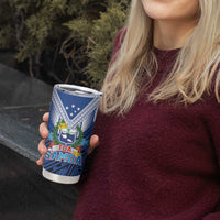 Custom Rugby Toa Samoa Tumbler Cup Samoa mo Samoa Strength in Tatau - Polynesian Pride