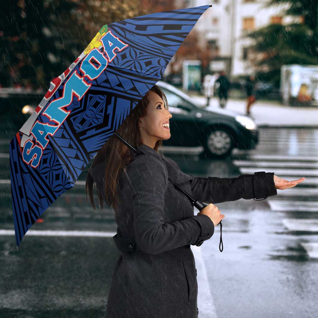Rugby Toa Samoa Umbrella Samoa mo Samoa Strength in Tatau - Polynesian Pride