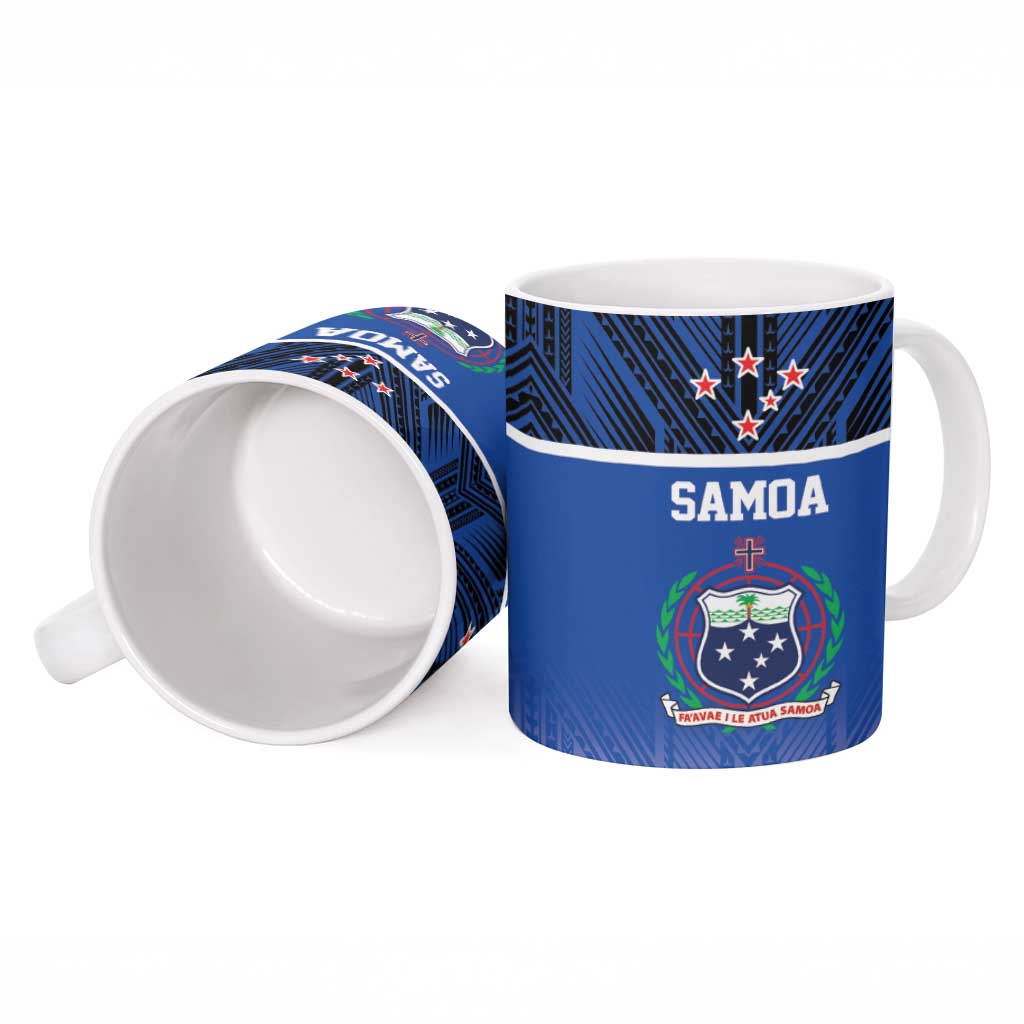 Toa Samoa 685 Ceramic Mug Uso Aso Uma For Life For Samoa - Polynesian Pride