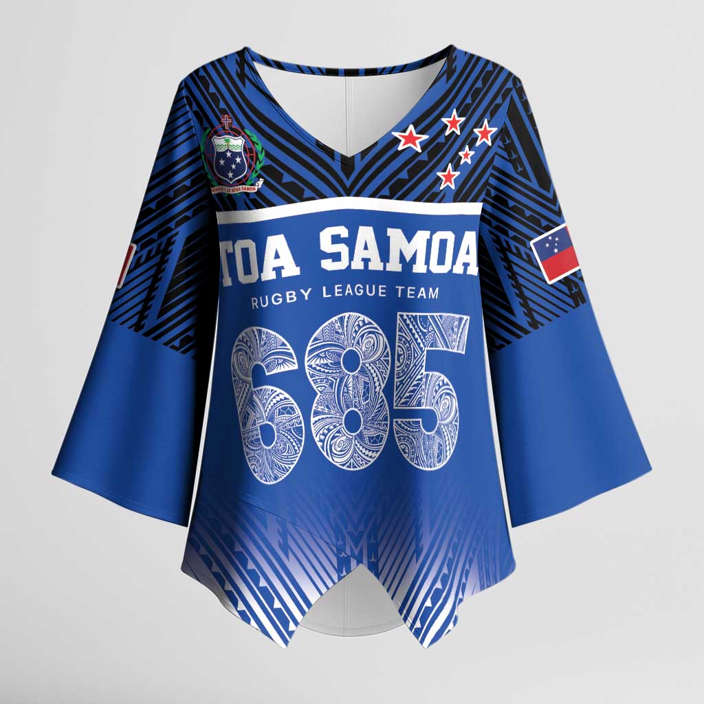 Toa Samoa 685 Kimono Sleeve Blouse Uso Aso Uma For Life For Samoa - Polynesian Pride