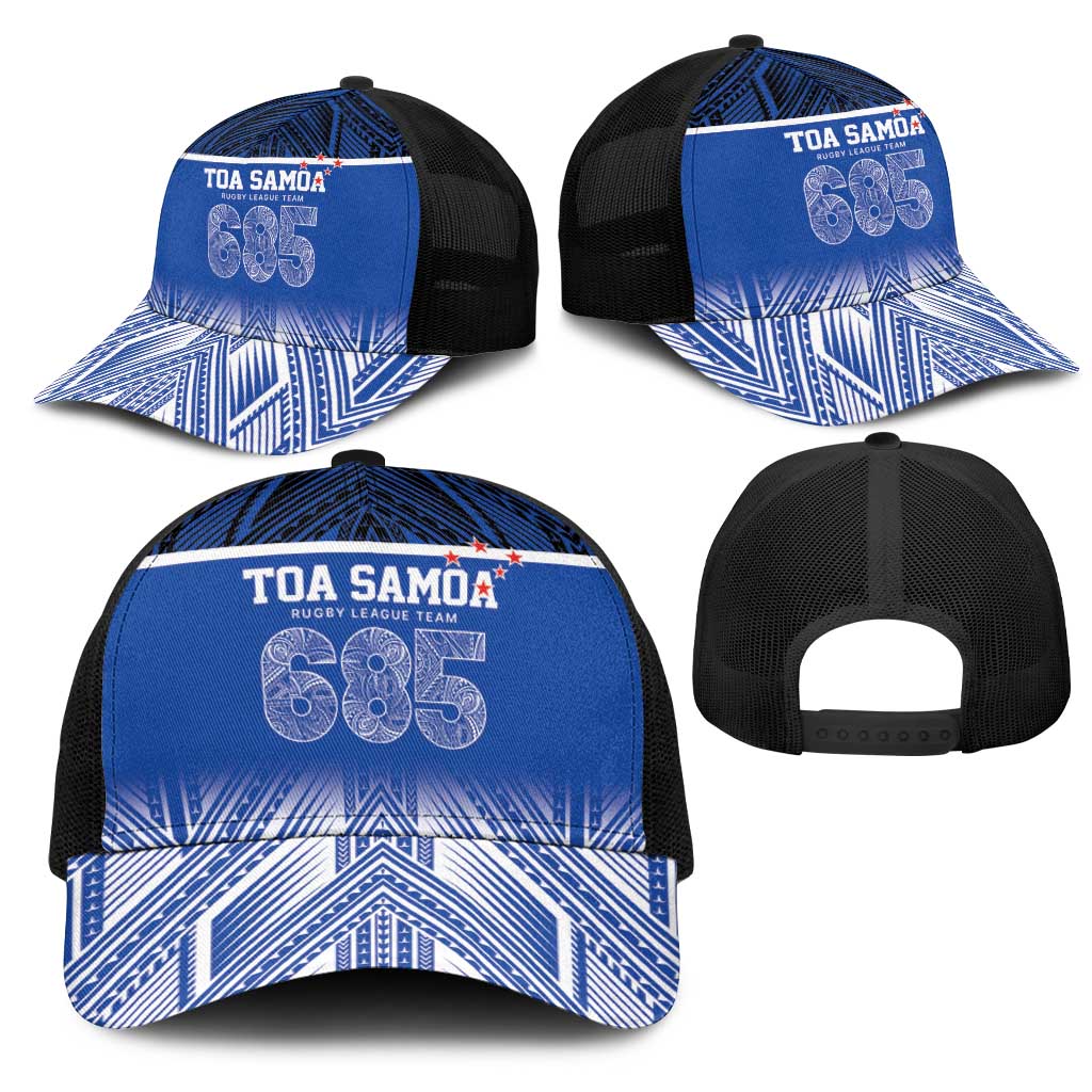 Toa Samoa 685 Mesh Trucker Cap Uso Aso Uma For Life For Samoa - Polynesian Pride