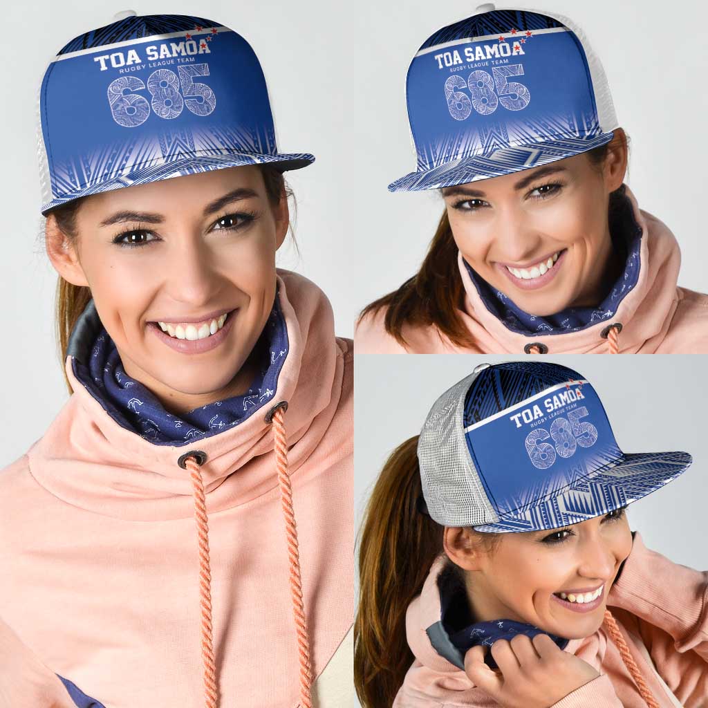 Toa Samoa 685 Mesh Trucker Cap Uso Aso Uma For Life For Samoa - Polynesian Pride