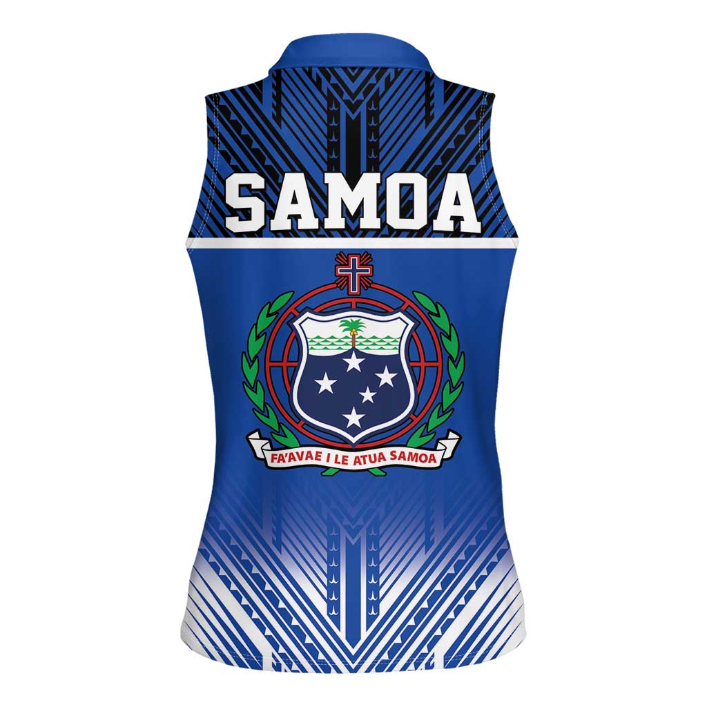 Toa Samoa 685 Women Sleeveless Polo Shirt Uso Aso Uma For Life For Samoa LT9 - Polynesian Pride
