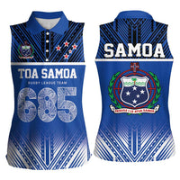 Toa Samoa 685 Women Sleeveless Polo Shirt Uso Aso Uma For Life For Samoa LT9 - Polynesian Pride