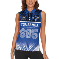 Toa Samoa 685 Women Sleeveless Polo Shirt Uso Aso Uma For Life For Samoa LT9 - Polynesian Pride