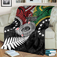 Aotearoa and Cook Islands Mo Te Tiriti Blanket New Zealand Honour The Treaty Ake!Ake!Ake! LT9 - Polynesian Pride