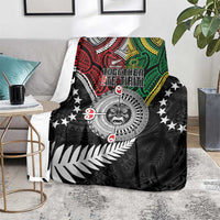 Aotearoa and Cook Islands Mo Te Tiriti Blanket New Zealand Honour The Treaty Ake!Ake!Ake! LT9 - Polynesian Pride