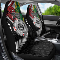 Aotearoa and Cook Islands Mo Te Tiriti Car Seat Cover New Zealand Honour The Treaty Ake!Ake!Ake! LT9 - Polynesian Pride