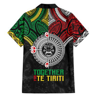 Aotearoa and Cook Islands Mo Te Tiriti Family Matching Summer Maxi Dress and Hawaiian Shirt New Zealand Honour The Treaty Ake!Ake!Ake! LT9 - Polynesian Pride