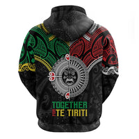 Aotearoa and Cook Islands Mo Te Tiriti Hoodie New Zealand Honour The Treaty Ake!Ake!Ake! LT9 - Polynesian Pride