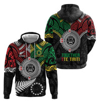 Aotearoa and Cook Islands Mo Te Tiriti Hoodie New Zealand Honour The Treaty Ake!Ake!Ake! LT9 - Polynesian Pride