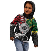 Aotearoa and Cook Islands Mo Te Tiriti Kid Hoodie New Zealand Honour The Treaty Ake!Ake!Ake! LT9 - Polynesian Pride