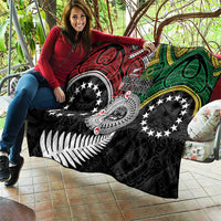 Aotearoa and Cook Islands Mo Te Tiriti Quilt New Zealand Honour The Treaty Ake!Ake!Ake! LT9 - Polynesian Pride