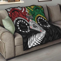 Aotearoa and Cook Islands Mo Te Tiriti Quilt New Zealand Honour The Treaty Ake!Ake!Ake! LT9 - Polynesian Pride