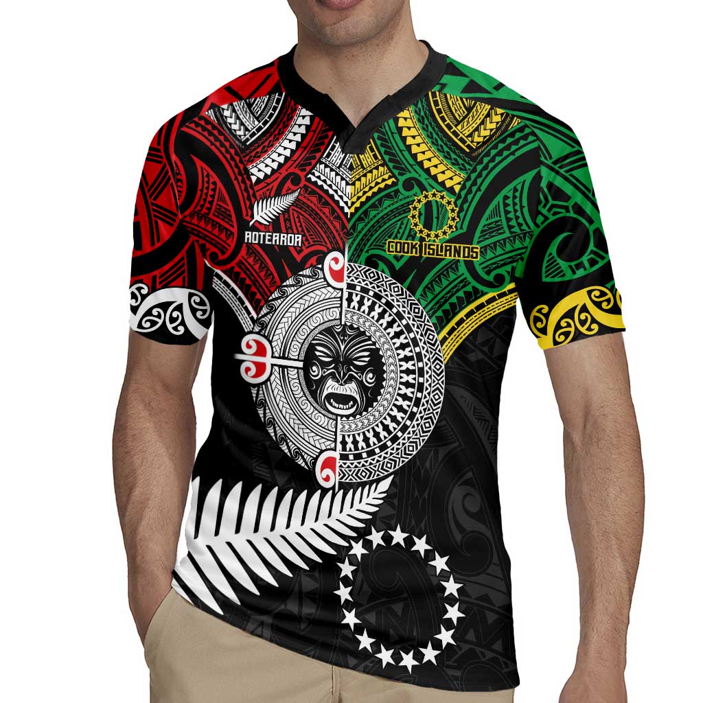 Aotearoa and Cook Islands Mo Te Tiriti Rugby Jersey New Zealand Honour The Treaty Ake!Ake!Ake! LT9 - Polynesian Pride