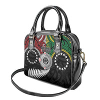 Aotearoa and Cook Islands Mo Te Tiriti Shoulder Handbag New Zealand Honour The Treaty Ake!Ake!Ake! LT9 - Polynesian Pride