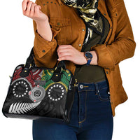 Aotearoa and Cook Islands Mo Te Tiriti Shoulder Handbag New Zealand Honour The Treaty Ake!Ake!Ake! LT9 - Polynesian Pride