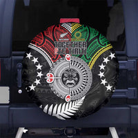 Aotearoa and Cook Islands Mo Te Tiriti Spare Tire Cover New Zealand Honour The Treaty Ake!Ake!Ake! LT9 - Polynesian Pride