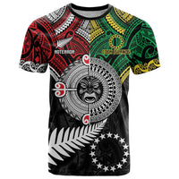 Aotearoa and Cook Islands Mo Te Tiriti T Shirt New Zealand Honour The Treaty Ake!Ake!Ake! LT9 Green - Polynesian Pride