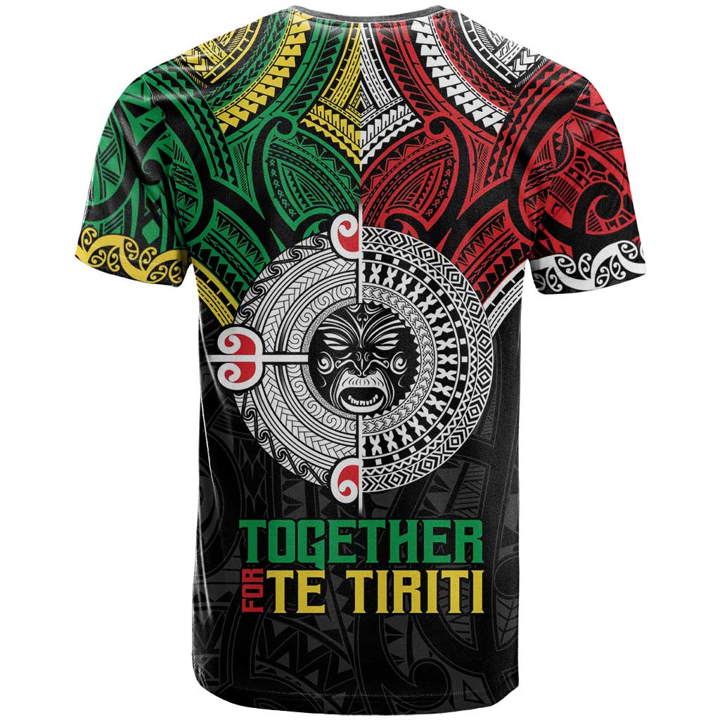 Aotearoa and Cook Islands Mo Te Tiriti T Shirt New Zealand Honour The Treaty Ake!Ake!Ake! LT9 - Polynesian Pride