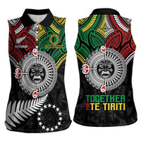 Aotearoa and Cook Islands Mo Te Tiriti Women Sleeveless Polo Shirt New Zealand Honour The Treaty Ake!Ake!Ake! LT9 - Polynesian Pride