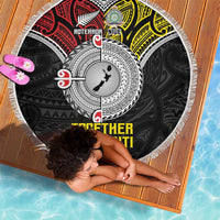 Aotearoa and Niue Mo Te Tiriti Beach Blanket New Zealand Honour The Treaty Ake!Ake!Ake! LT9 - Polynesian Pride