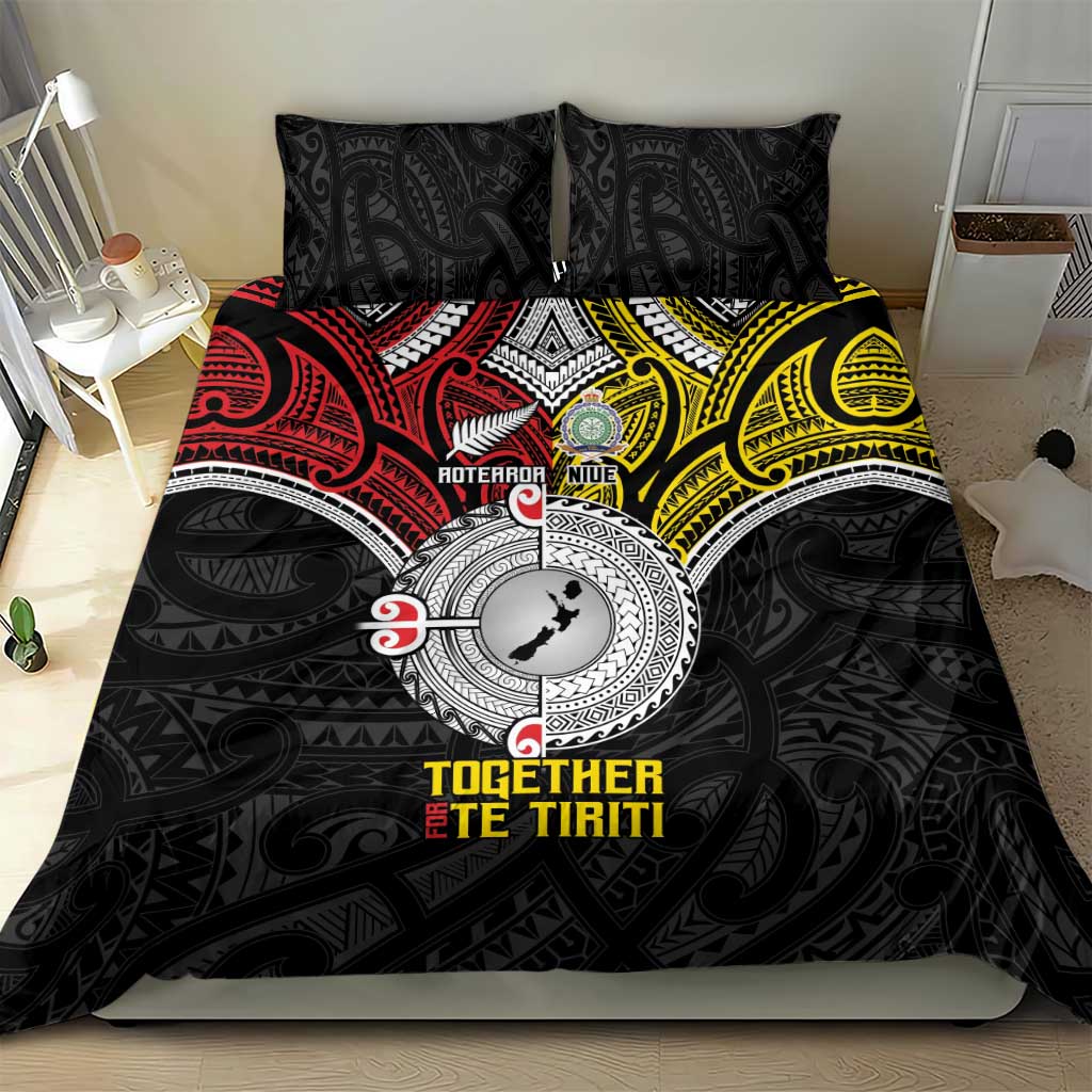 Aotearoa and Niue Mo Te Tiriti Bedding Set New Zealand Honour The Treaty Ake!Ake!Ake! LT9 - Polynesian Pride