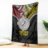 Aotearoa and Niue Mo Te Tiriti Blanket New Zealand Honour The Treaty Ake!Ake!Ake! LT9 - Polynesian Pride