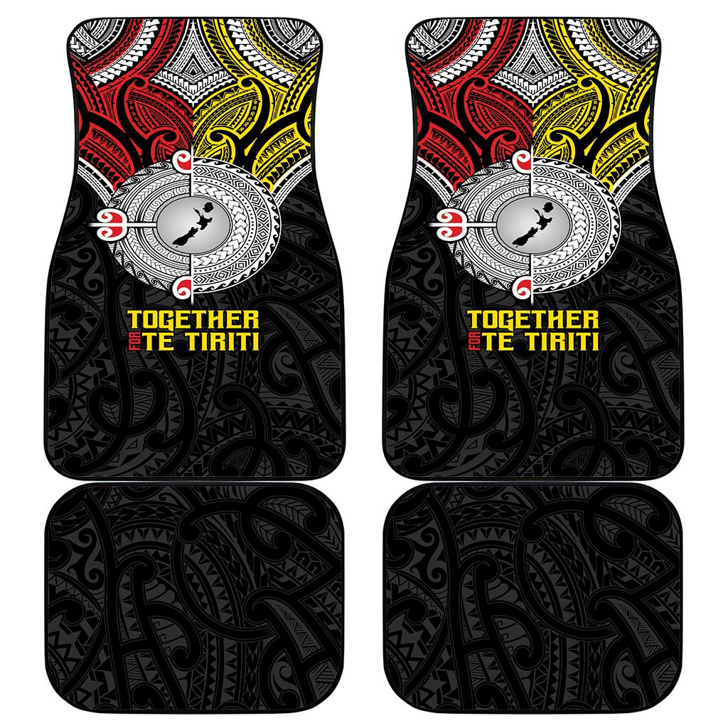 Aotearoa and Niue Mo Te Tiriti Car Mats New Zealand Honour The Treaty Ake!Ake!Ake! LT9 - Polynesian Pride