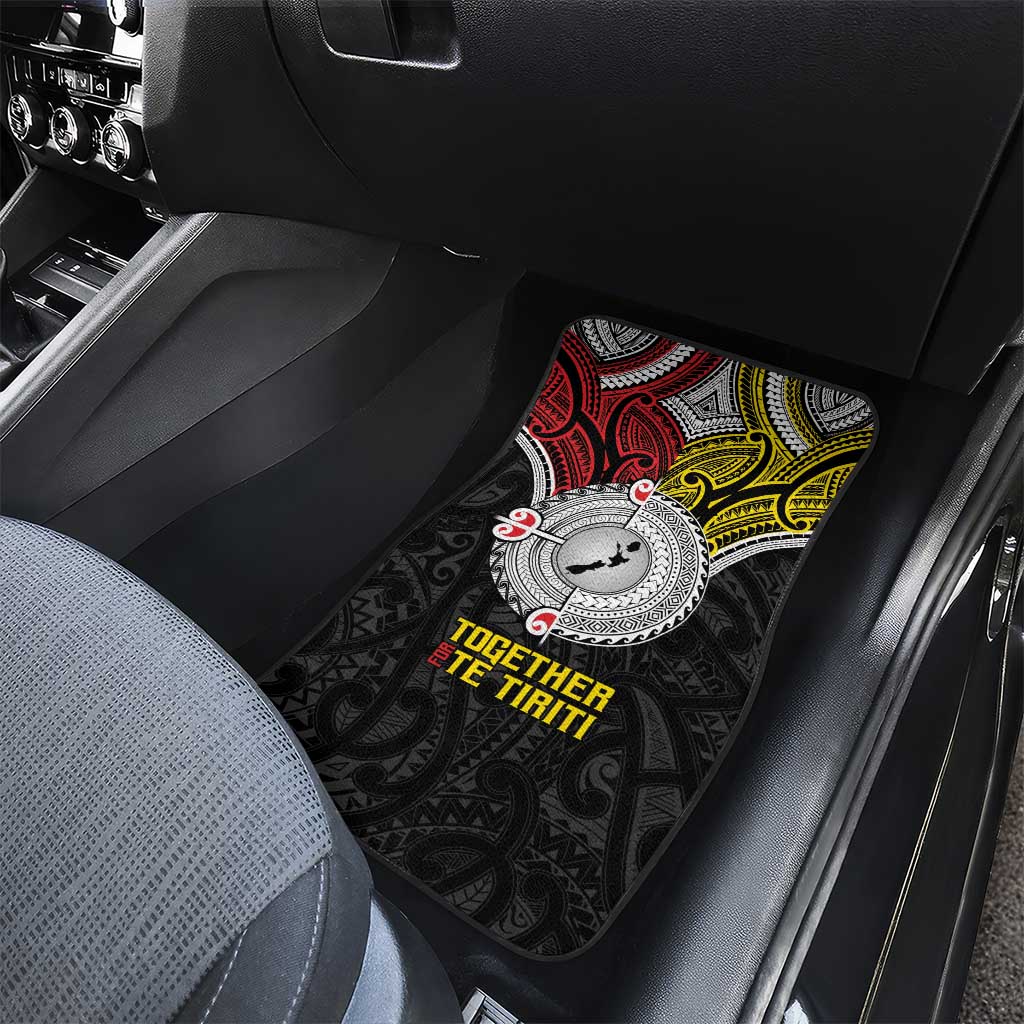 Aotearoa and Niue Mo Te Tiriti Car Mats New Zealand Honour The Treaty Ake!Ake!Ake! LT9 - Polynesian Pride