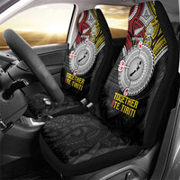 Aotearoa and Niue Mo Te Tiriti Car Seat Cover New Zealand Honour The Treaty Ake!Ake!Ake! LT9 - Polynesian Pride