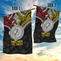 Aotearoa and Niue Mo Te Tiriti Garden Flag New Zealand Honour The Treaty Ake!Ake!Ake! LT9 - Polynesian Pride