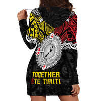 Aotearoa and Niue Mo Te Tiriti Hoodie Dress New Zealand Honour The Treaty Ake!Ake!Ake! LT9 - Polynesian Pride