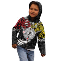 Aotearoa and Niue Mo Te Tiriti Kid Hoodie New Zealand Honour The Treaty Ake!Ake!Ake! LT9 - Polynesian Pride