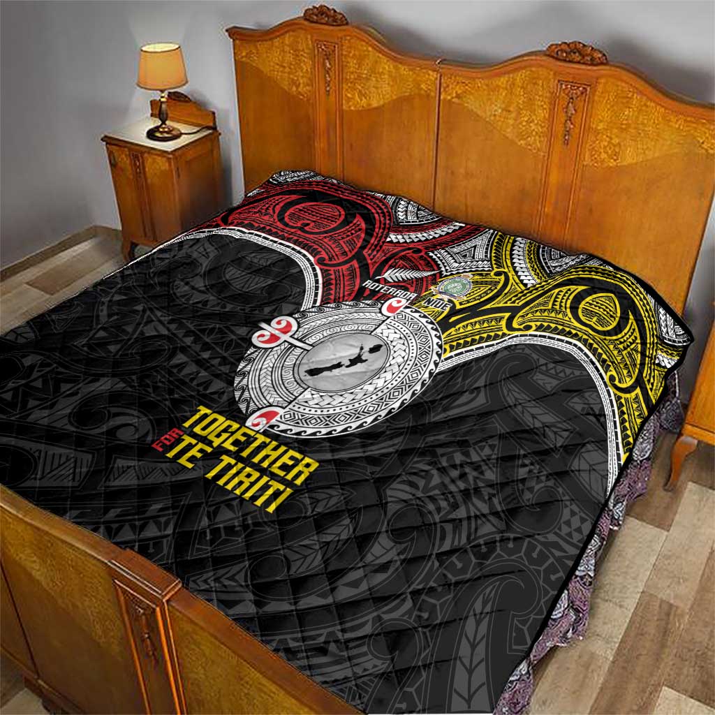 Aotearoa and Niue Mo Te Tiriti Quilt New Zealand Honour The Treaty Ake!Ake!Ake! LT9 - Polynesian Pride