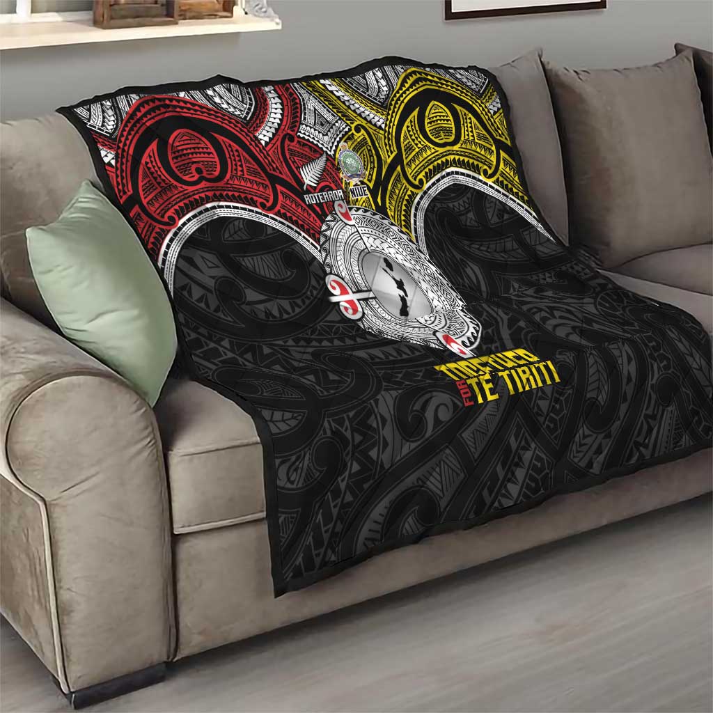 Aotearoa and Niue Mo Te Tiriti Quilt New Zealand Honour The Treaty Ake!Ake!Ake! LT9 - Polynesian Pride