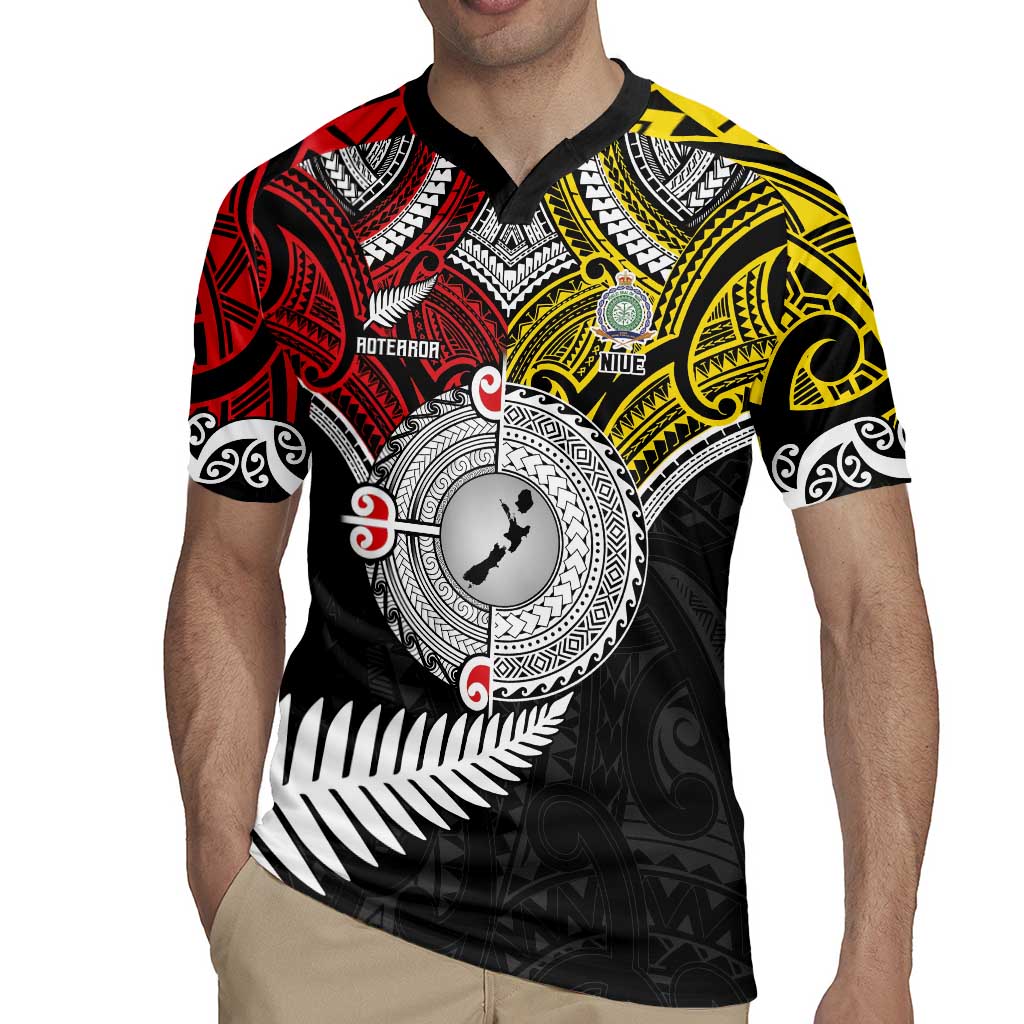 Aotearoa and Niue Mo Te Tiriti Rugby Jersey New Zealand Honour The Treaty Ake!Ake!Ake! LT9 - Polynesian Pride