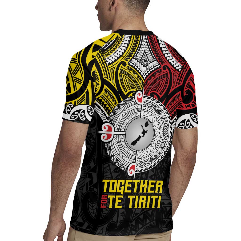 Aotearoa and Niue Mo Te Tiriti Rugby Jersey New Zealand Honour The Treaty Ake!Ake!Ake! LT9 - Polynesian Pride