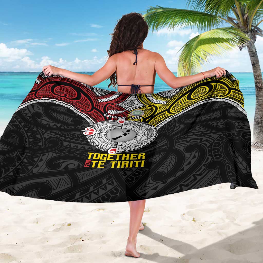 Aotearoa and Niue Mo Te Tiriti Sarong New Zealand Honour The Treaty Ake!Ake!Ake! LT9 - Polynesian Pride